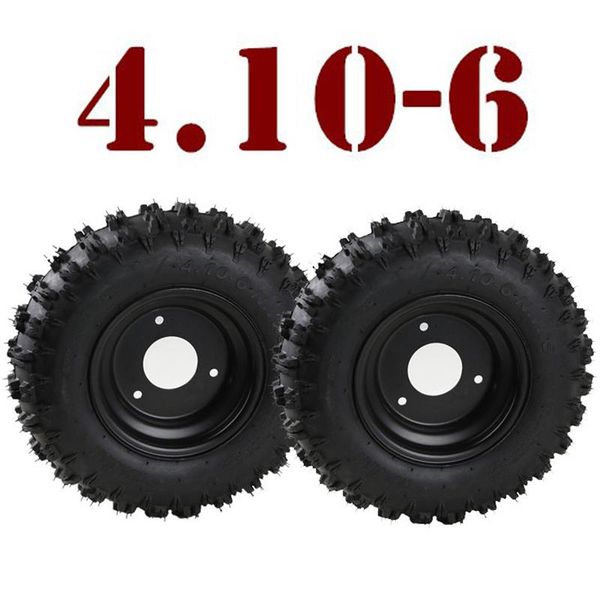 

motorcycle wheels & tires 4.10/3.50-6 rear wheel knobby tire tyre + rim for mini go kart atv quad lawn mower snowblower scooter