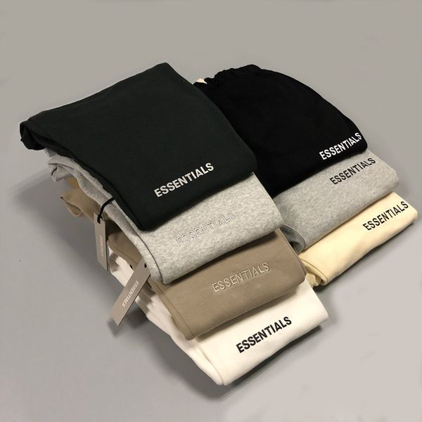 

2021 new joggers drawstring sweatpants men women graffiti vintage fog essentials pants trousers 1u9z, Black