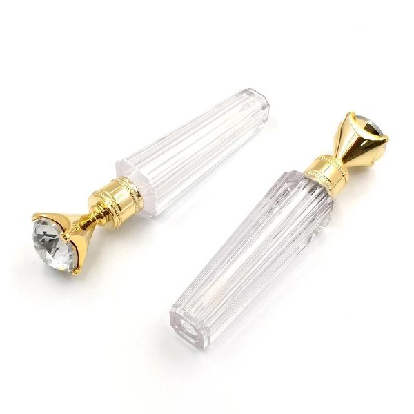 Wholesale губ глянцевая трубка упаковка роскошные алмазные лампы губные трубы пустые бутылки контейнеры покрасненные губные