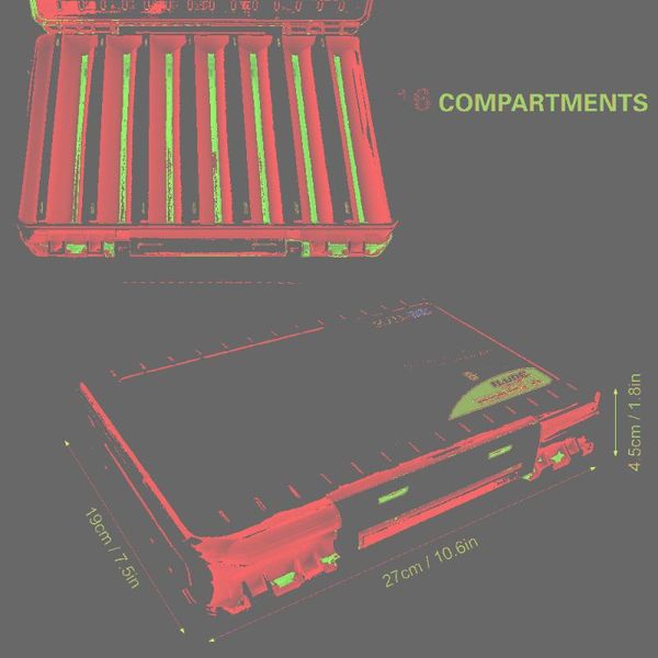 

fishing accessories double sided tackle box storage trays with removable dividers lures hooks organizer case pesca