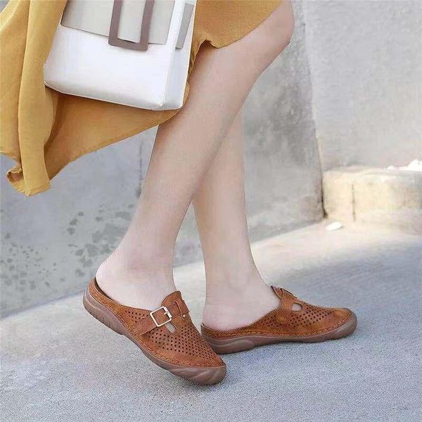 

slippers women's flip flops 2021 summer shoes for women casual hollow comfortable sandy beach woman flat, Black