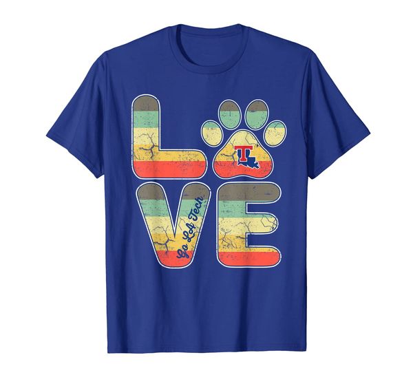 

louisiana tech bulldogs stacked love - apparel t-shirt, White;black