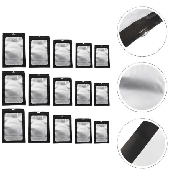 

50pcs durable sealed pouch self-sealing storage pouch jewelry storage bag