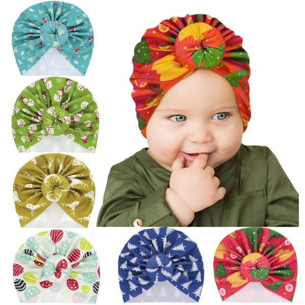 

caps & hats european and american foreign trade christmas style baby balls hoods headgear xmas toddler kids 0-24m, Yellow