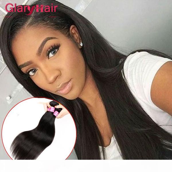 

selling items mink brazilian virgin hair straight weave peruvian malaysian indian human braiding hair weave bundles glary hair products, Black