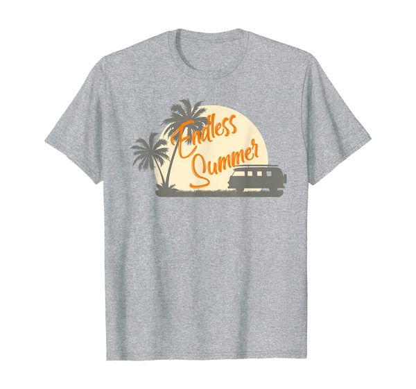 

endless summer vintage style t shirt, White;black