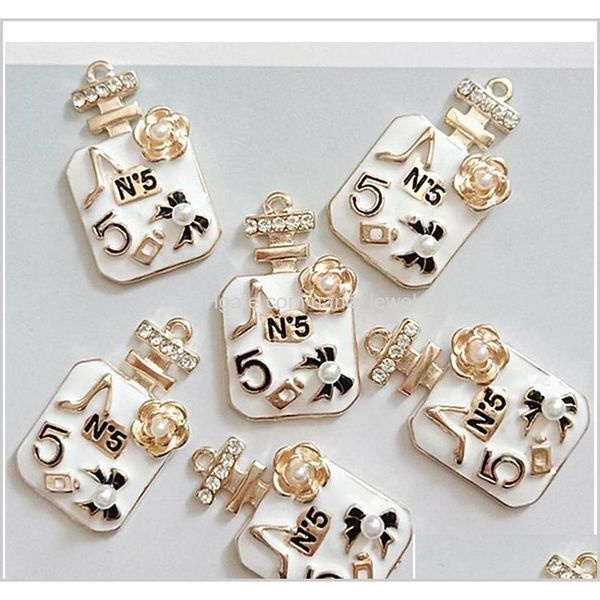 

perfume bottle necklace bracelet charms no5 diy jewelry accessories components semi-finished for jewelry ma sqcwls 2y2h7 8fxtd, Bronze;silver