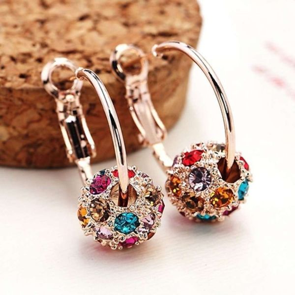 

shell leaf inlaid earrings fresh small