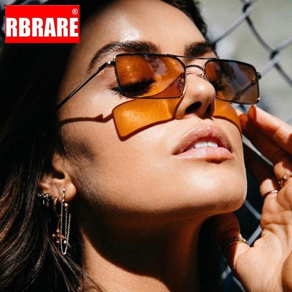 

sunglasses rbrare square women 2021 designer metal glasses vintage gafas de sol mujer, White;black