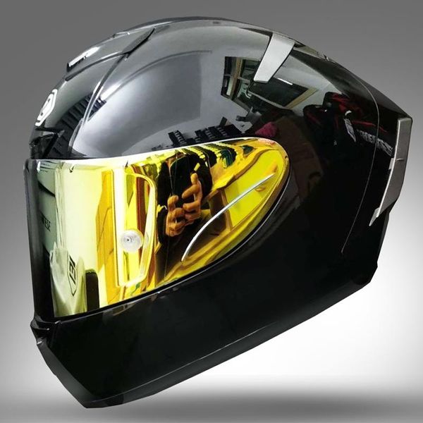 

motorcycle helmets full face helmet x14 glossy black motor riding motocross racing motobike