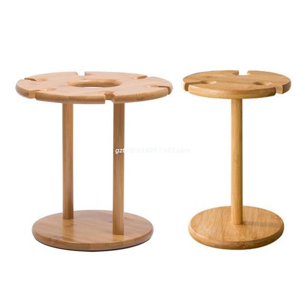 

hooks & rails wine glass drying rack bamboo storage shelf bottle display holder office home kitchen supplies dropship