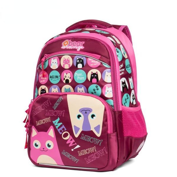 

school bags children backpack cartoon cat kids for teenage girls night reflection orthopedic backpacks grade 1-4
