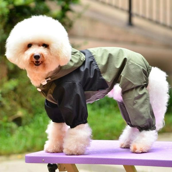 

dog apparel clothes raincoat pet clothing waterproof jacket with hood for small medium large