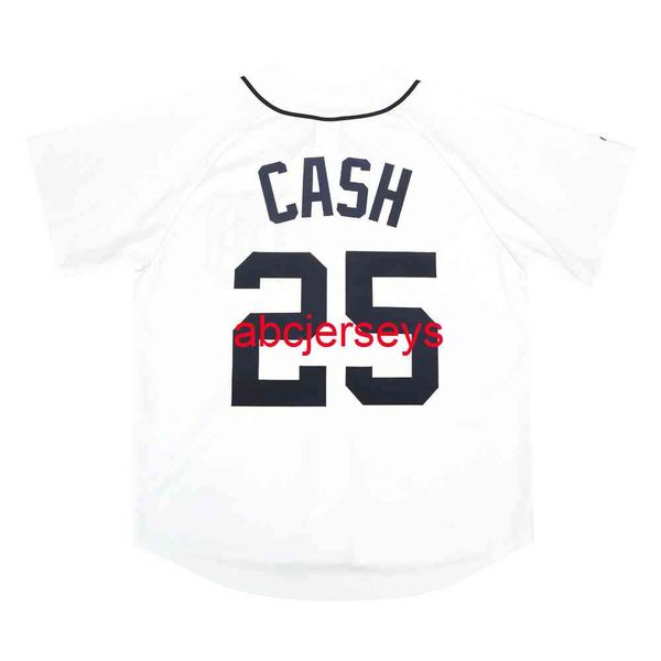 

stitched custom norm cash home white jersey add name number baseball jersey, Black