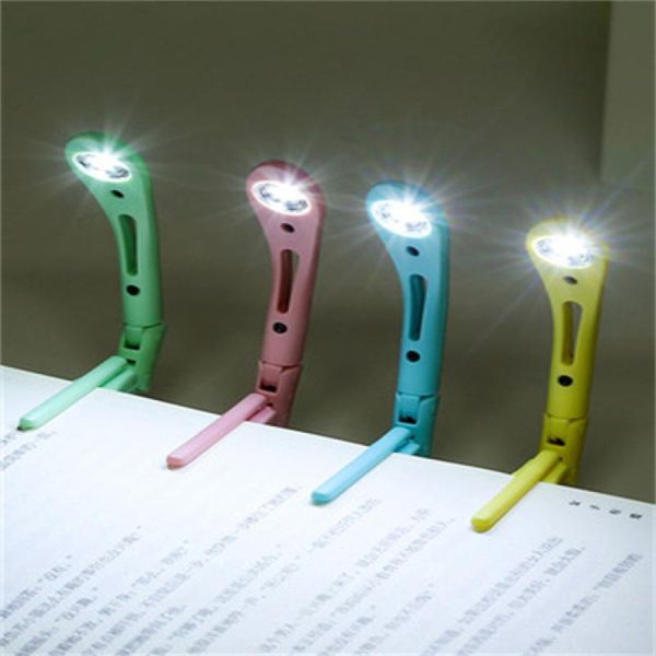 

party decoration student night reading light mini book clip folding led