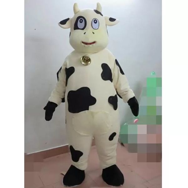 Costume de alta qualidade de mascote de vacas de Halloween personalizar os desenhos animados leite vaca vaca anime caráter adulto carnaval carnaval Natal fantasia vestido de festa