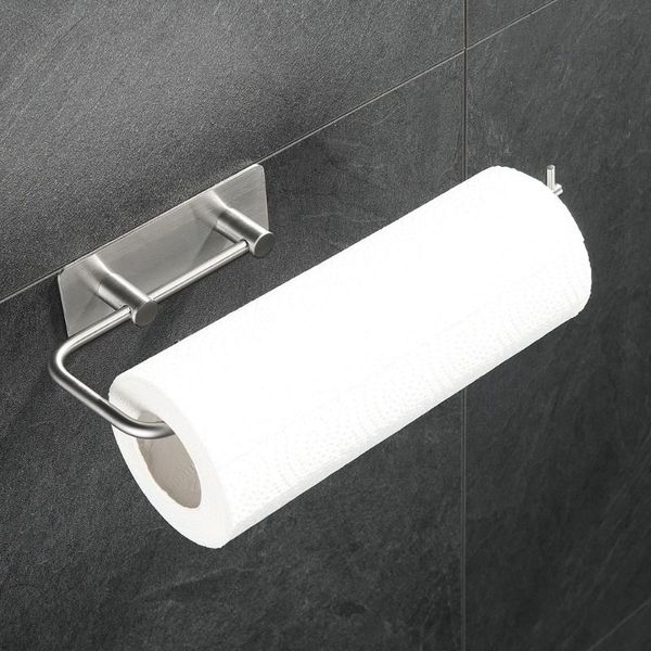 

bathroom storage & organization stainless steel towel bar rotating rack wall mount paper holder kitchen for tissue roll