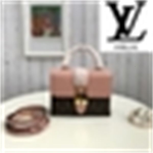 

m44321 classic pink leather l padlock crossbody bag women handbags iconic shoulder tote cross body bag clutches evening, Blue;pink