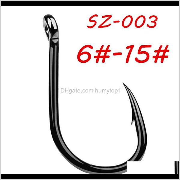 

200pcs 6#-15# sz-003 black nickel ise hook high carbon steel fishing hooks fishhooks pesca carp fishing tackle accessories bl_53 ak9wf q0adj