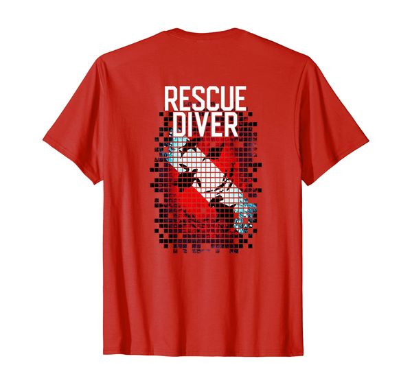 

SCUBA Rescue Diver T-Shirt for Divemasters, Students, Mainly pictures