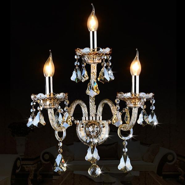 

wall lamp 2021 luxury k9 crystal bedroom lustre lights for home e14