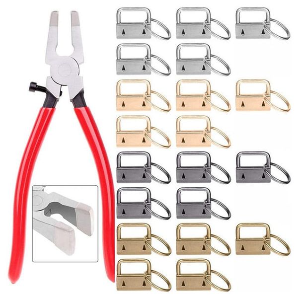 

hooks & rails 25mm key fob hardware with 1pcs pliers,glass running pliers tools jaws,for 4hardware install