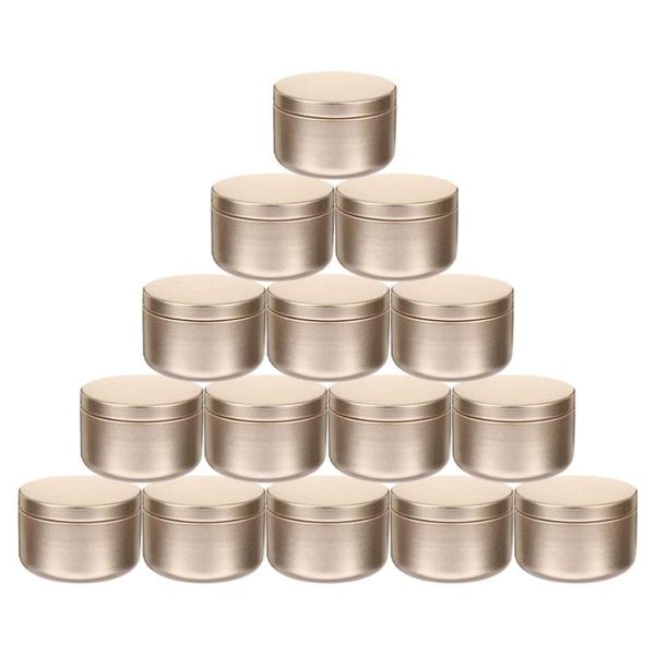 

candles 24 pcs candle making tins round tin container storage jars