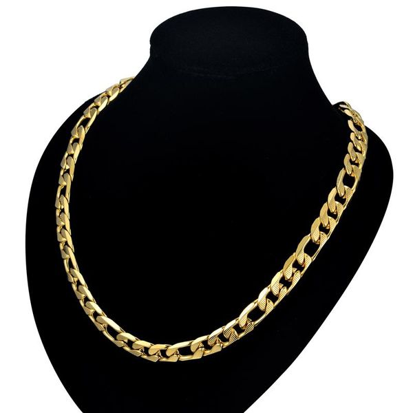 

chains cuban gold necklace men embossing 9mm vintage jewelry wholesale color stainless steel curb link chain, Silver