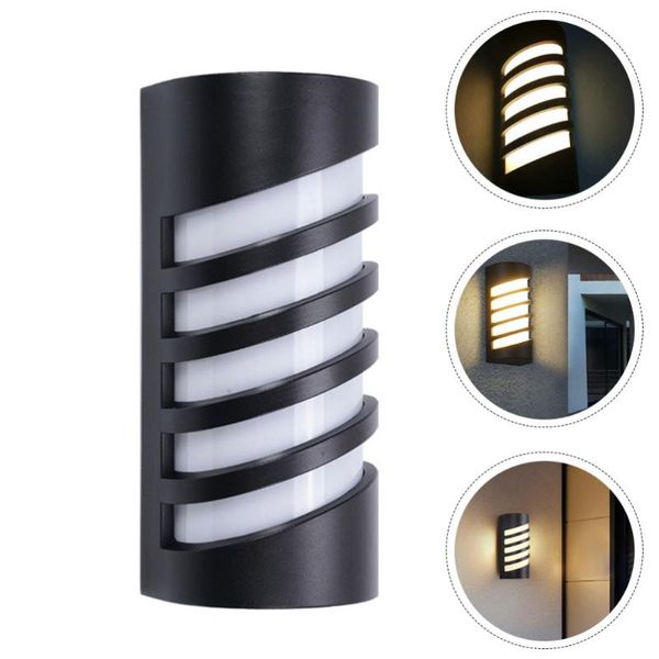 

wall lamp 1pc led outdoor garden light exterior waterproof porch black