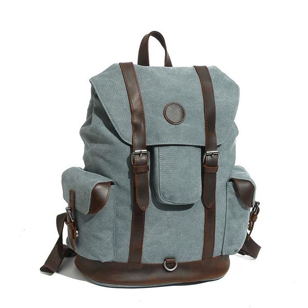 

backpack canvas for men fashion school bag lap15 6 inches