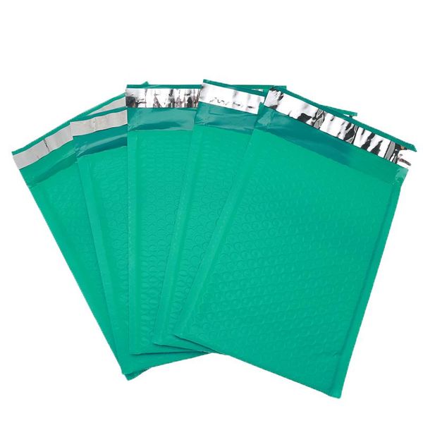 

gift wrap 25pcs/lot green foam envelope bags self seal mailers padded envelopes with bubble mailing packages