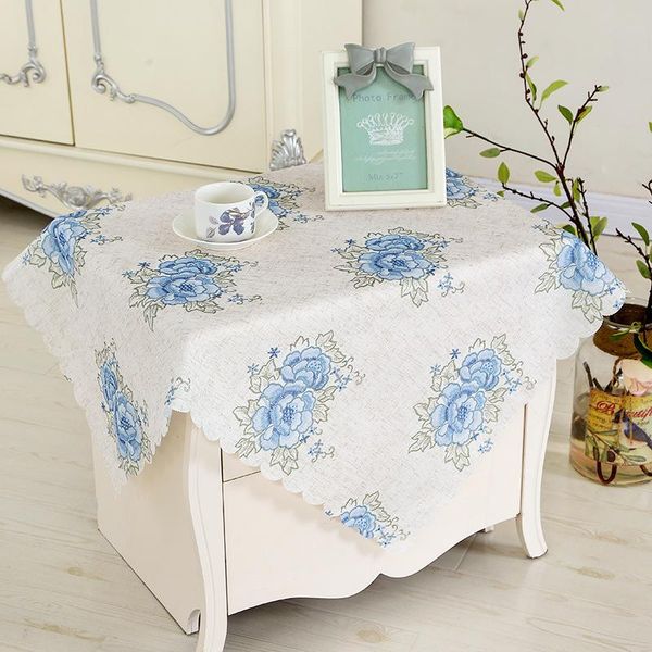 

table cloth flower pattern fabric bedside rectangular dust bed cover 1pcs
