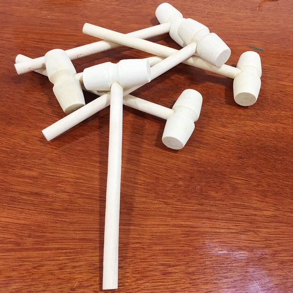

mini wooden hammer balls toy pounder replacement wood mallets jewelry crafts diy handmade kindergarten creative materials clean