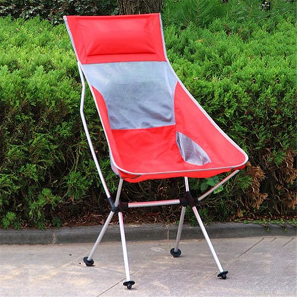 

fishing accessories folding chair aluminum alloy outdoor ultralight portable beach camping backrest