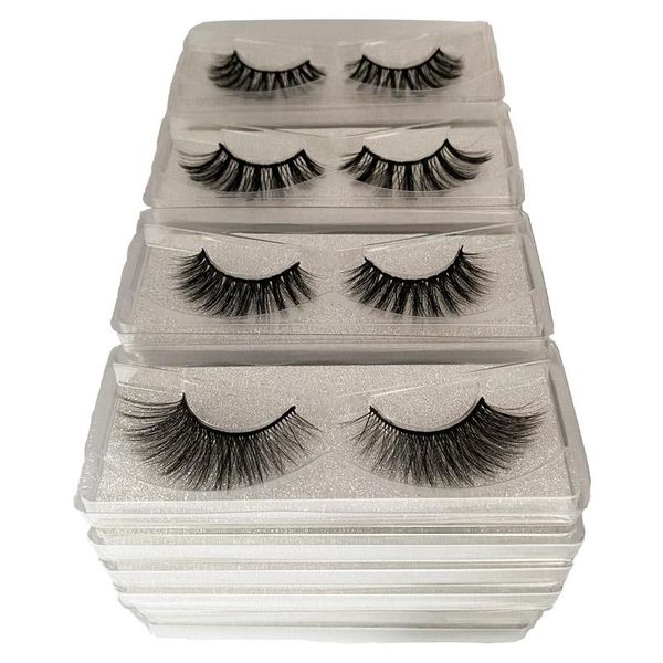 

false eyelashes mink wholesale 6d fake lashes natural fluffy bulk