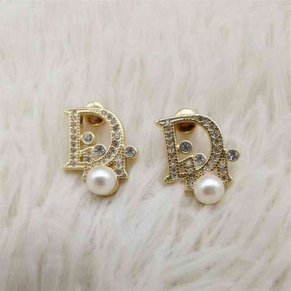 

2021 luxury designer jewelry earrings women's pearl design in 2021, Silver