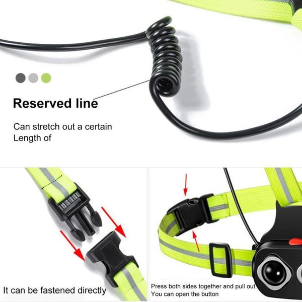

bike lights high-quality led running light adjustable band wide application 2 modes high brightness