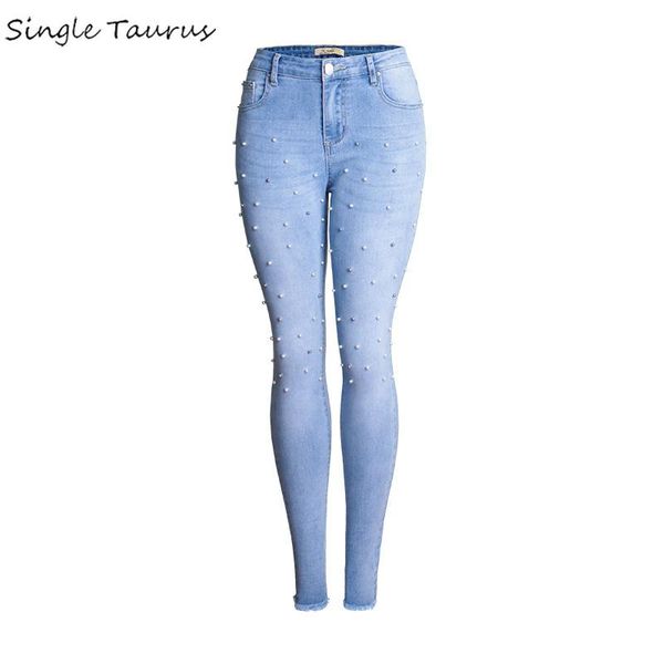 

women's jeans embroidered flares skinny women fashion preppy streetwear woman sky blue elasticity bleached pantalon jean femme