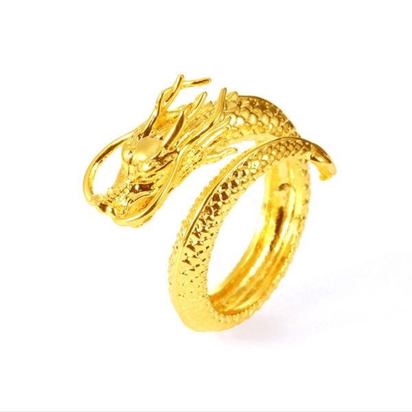 

design jewelry tiktok new wedding vietnam vietnamese gold plated dragon and phoenix couple adjustable for opening rings, Silver