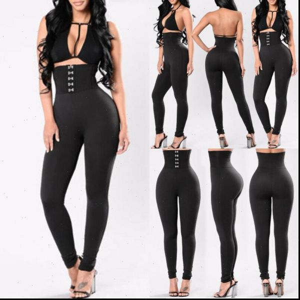 

meihuida 2021 new style fashion women solid fitness leggings ankle length stretch high waist leggings drop shipping, Black