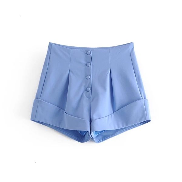 

women's shorts women fashion button fly ruched female high waist back pockets short pants girls chic xi5o, White;black