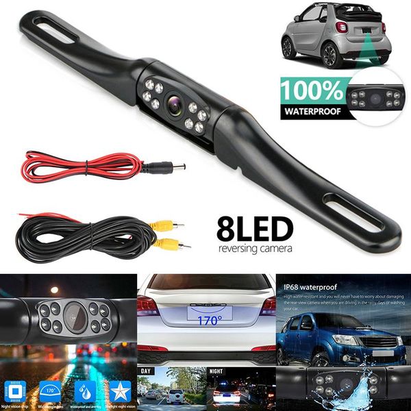 

car rear view cameras& parking sensors spot 170 degree 8led reverse backups camera hd night vision waterproof styling