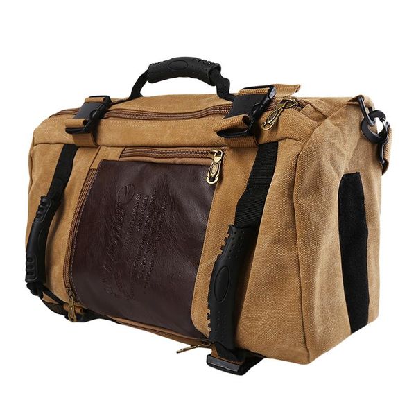 

backpack men's canvas large-capacity schoolbag fashion casual multifunction travel sport bag