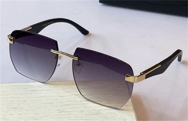

new fashion glasses design sunglasses the artist2 polygon rimless frame generous style outdoor uv400 protection lens, White;black