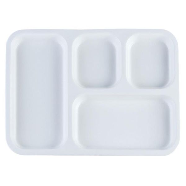 

dishes & plates 1pc kid dinner plate ceramic compartment fast (12 inch 4-grid)