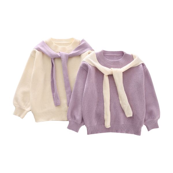 

girl sweater 2021 autumn and winter new children's jacket chinese big children's line dress korean version of the parent-child wea, Blue