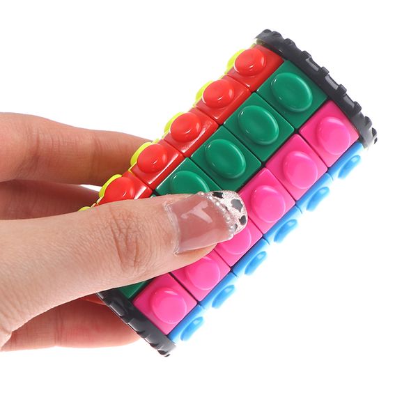 

4 styles 3d rotating cylinder colorful childrens educational toys sensory toys
