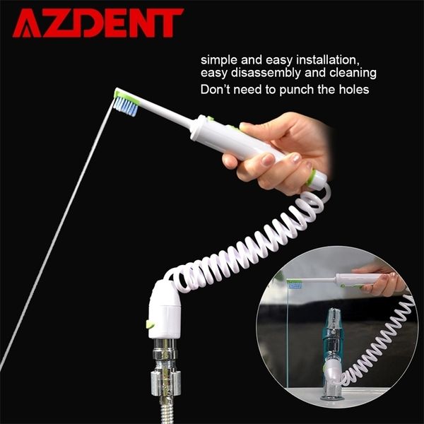

fashion faucet oral irrigator toothbrush head nozzle dental water jet tips flosser implement irrigation floss spa clean 220228