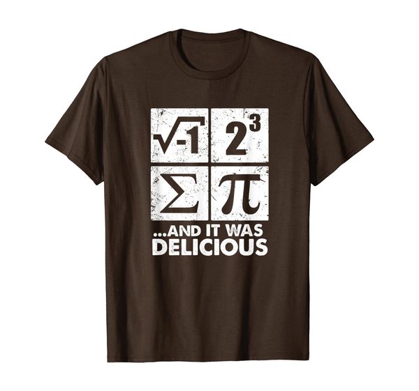 

pi day tees: i ate some pie and it was delicious t-shirt, White;black