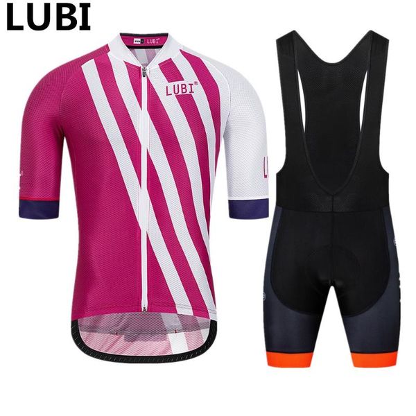 

racing sets lubi men summer pro cycling set short sleeve jersey quick dry wear sponge pad mtb tights clothes kits bike clothing road suit, Black;blue
